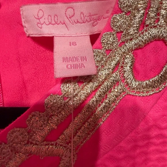Lilly Pulitzer Alesa Shift Pink Fusion womens size 16 nwt - Picture 6 of 8